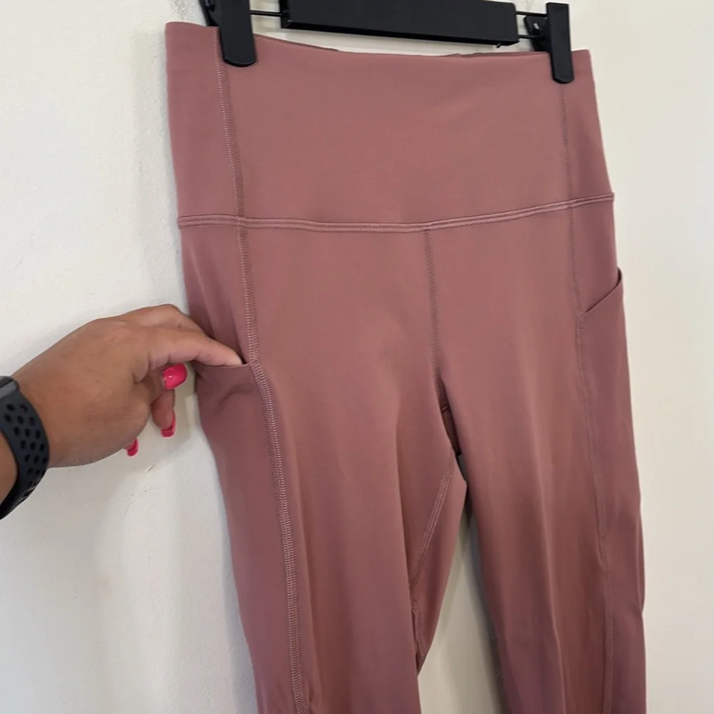 Lululemon Pace Rival High-Rise Crop 22” Leggings Spiced Chai Size 6 - Picture 5 of 10
